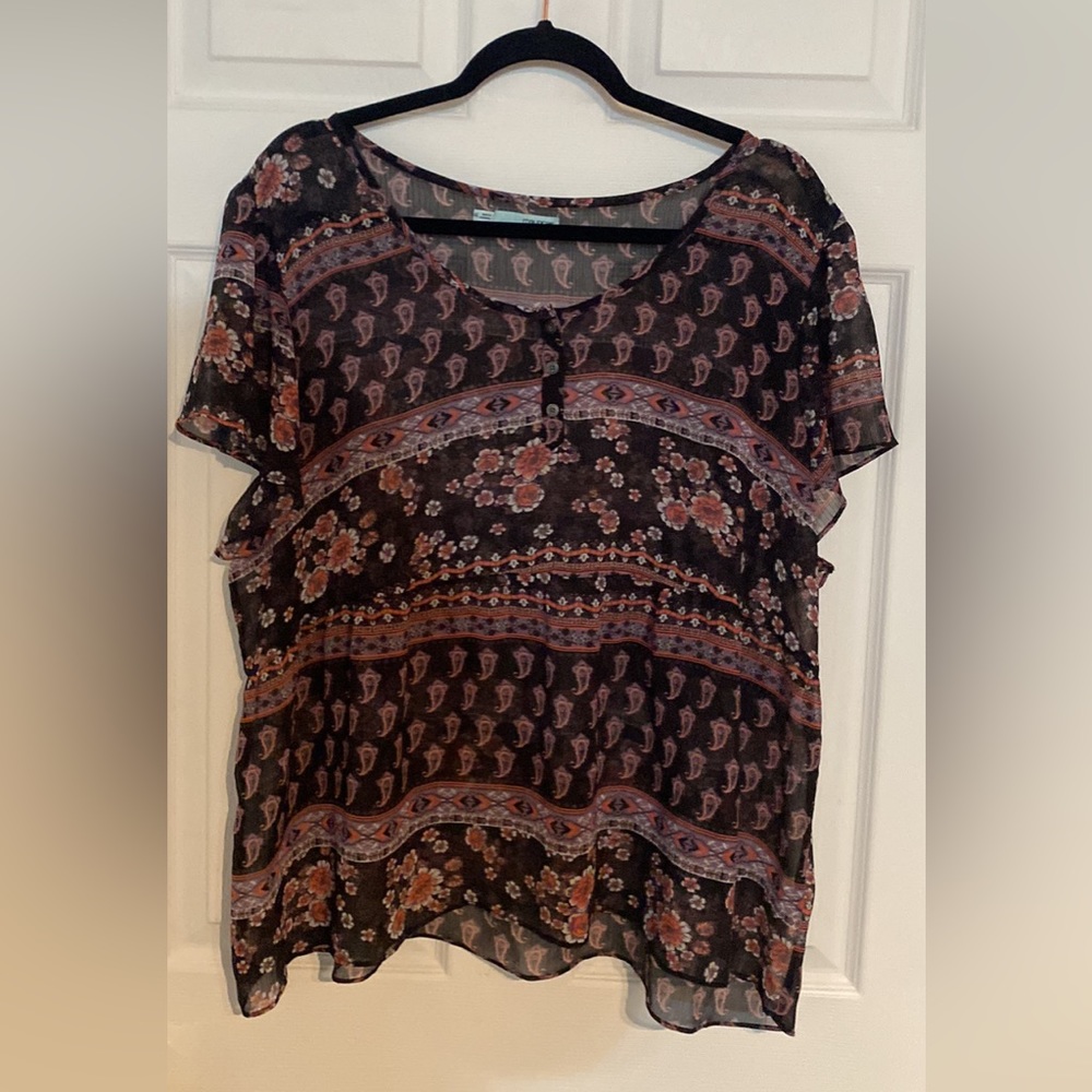 Size X-Large gorgeous sheer summer Top